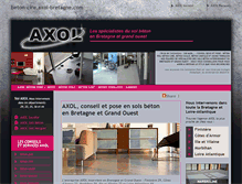 Tablet Screenshot of beton-cire.axol-bretagne.com